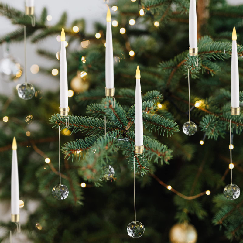 Christmas candle lights battery operated on sale